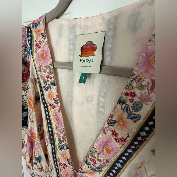 FARM Rio Superbloom Tapestry Cream Maxi Dress, Small - Picture 6 of 8